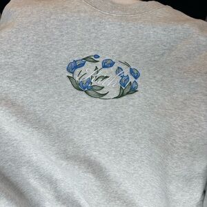 Kith logo floral crewneck